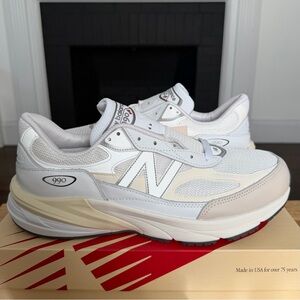 New Balance 990v6 x Teddy Santis - White Sea Salt - Mens Size 12 - U990GB6